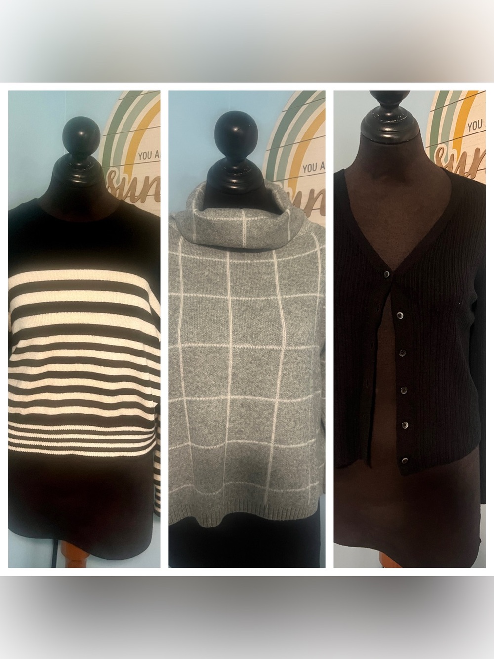 3 Women’s Sweaters, Size large